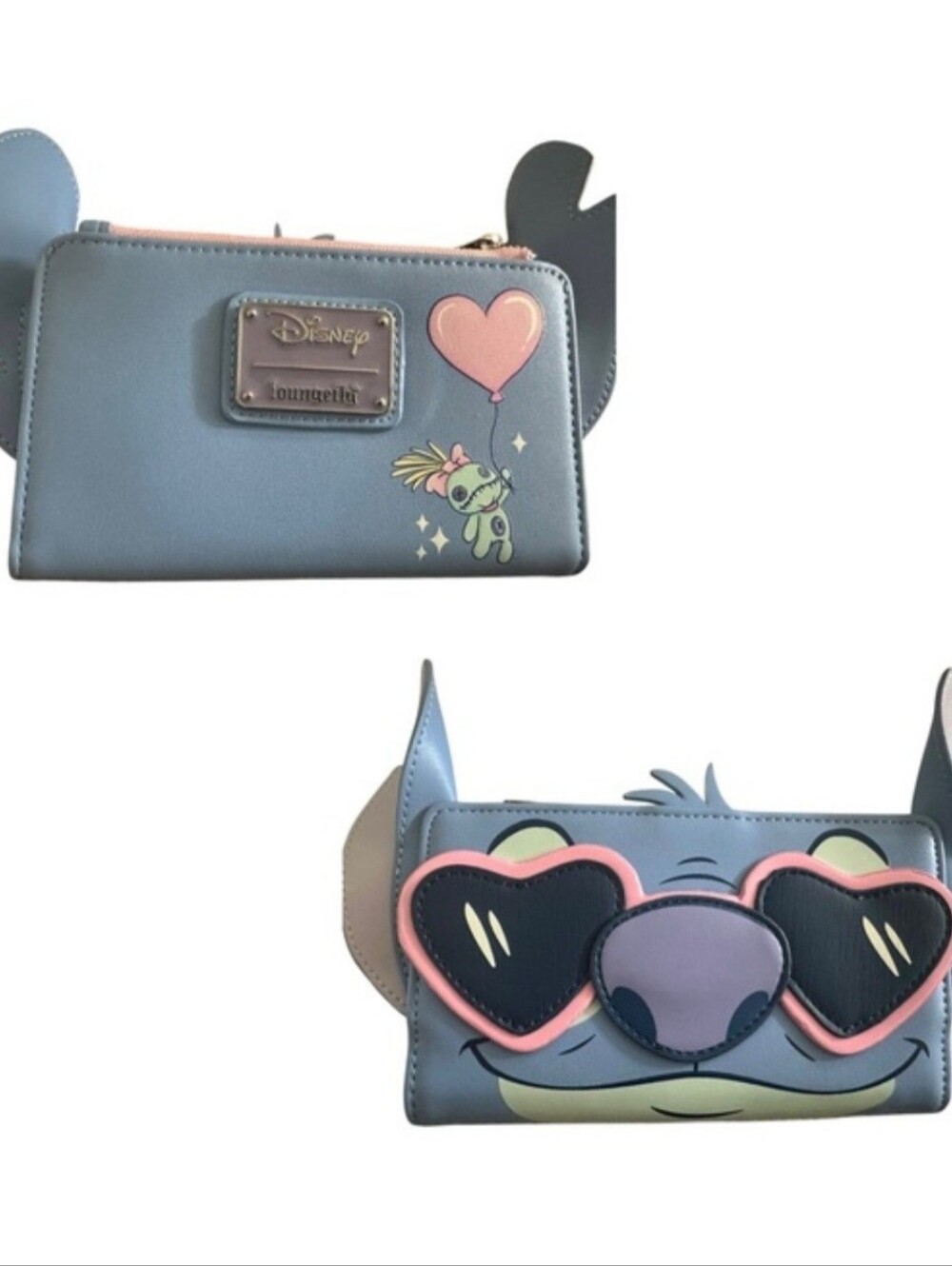 Loungefly Disney Stitch Heart Sunglasses Wallet - Blue and PinkProduct Specifica